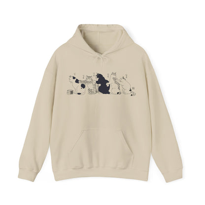 Cozy Japanese Cat Hoodie Sweatshirt - KILLER RETRO