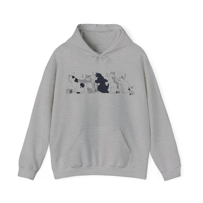 Cozy Japanese Cat Hoodie Sweatshirt - KILLER RETRO