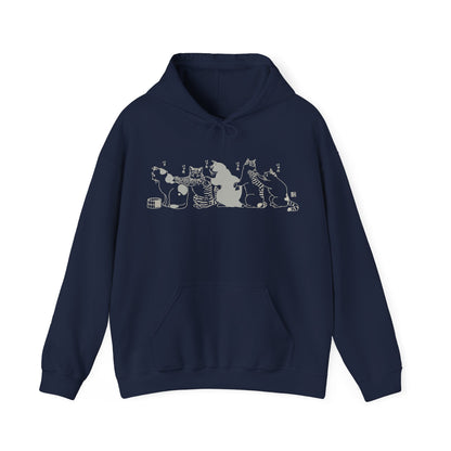 Cozy Japanese Cat Hoodie Sweatshirt - KILLER RETRO