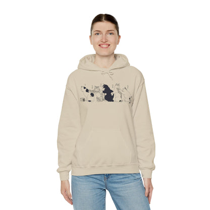 Cozy Japanese Cat Hoodie Sweatshirt - KILLER RETRO