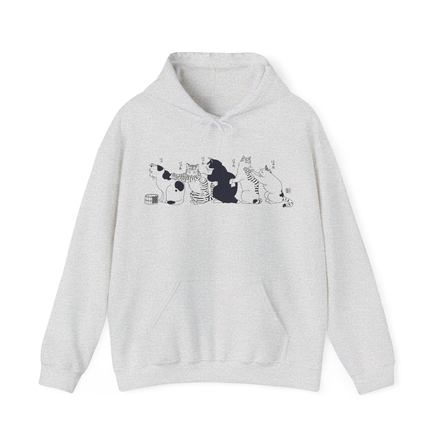 Cozy Japanese Cat Hoodie Sweatshirt - KILLER RETRO