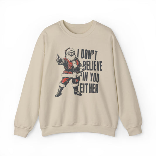 Funny Santa Christmas Sweatshirt, Xmas Sweater Holiday Gift, Ugly Xmas Meme Shirt, Crewneck Jumper, Christmas Clothing - KILLER RETRO