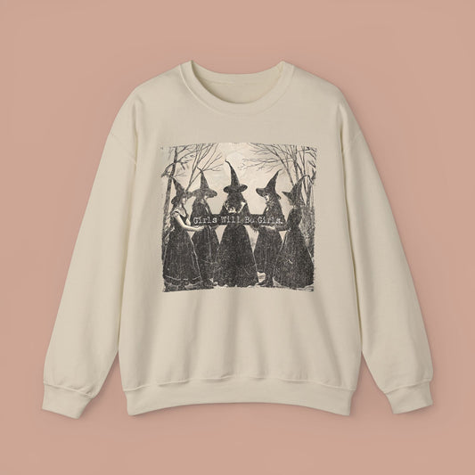 Girls Will Be Girls, Witch Sweatshirt - KILLER RETRO