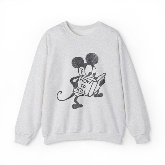 Mickey Mouse How To Kill Sweatshirt. - KILLER RETRO