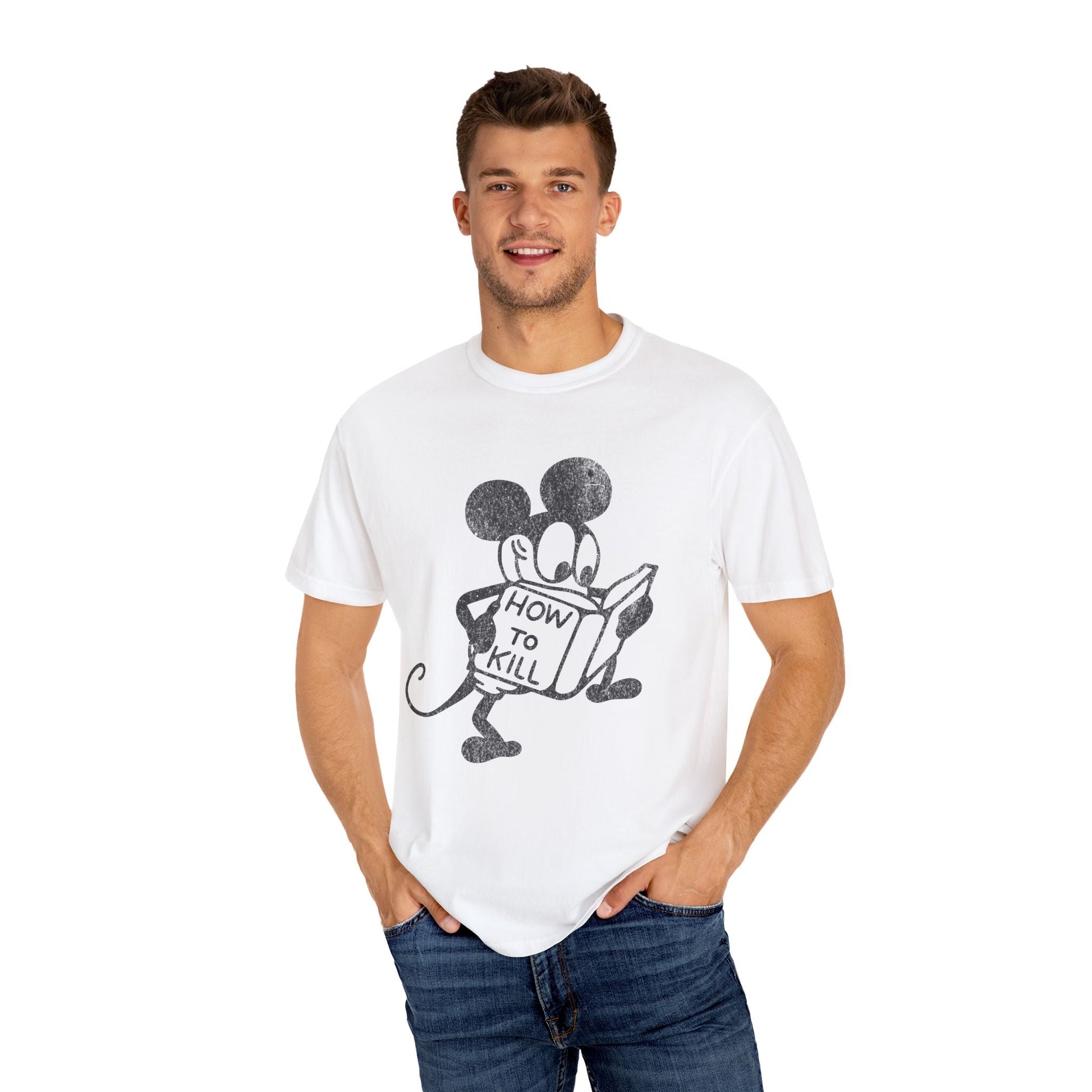 Mickey Mouse How To Kill Vintage T-shirt. - KILLER RETRO