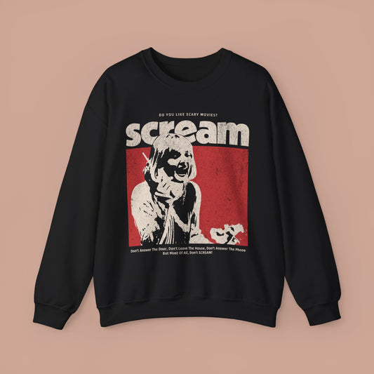 Scream Retro Horror Sweatshirt. - KILLER RETRO