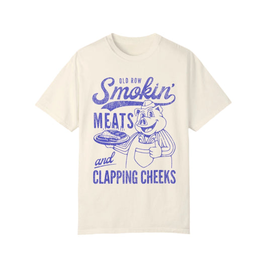 Smoking Meats and Clapping Cheeks Vintage Graphic T-shirt. - KILLER RETRO