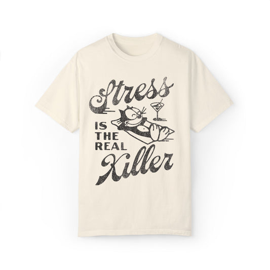 Stress Is The Real Killer Vintage Graphic Tee. - KILLER RETRO