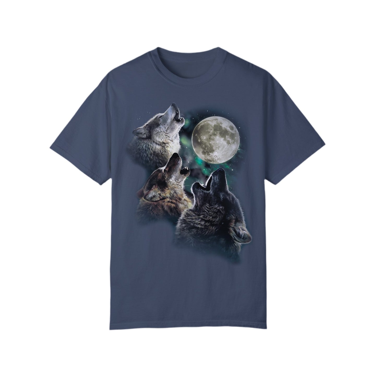 Three Wolves Howling At Moon T-Shirt - KILLER RETRO