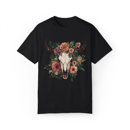 Vintage Cow Skull Western T-shirt - KILLER RETRO