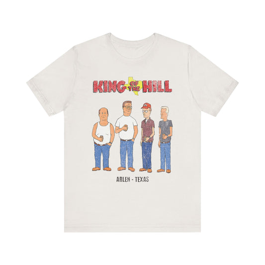 Vintage Distressed King Of The Hill Graphic Tee - Unisex Retro Shirt. Hank Hill, Bill Dauterive, Dale Gribble, Boomhauer - KILLER RETRO