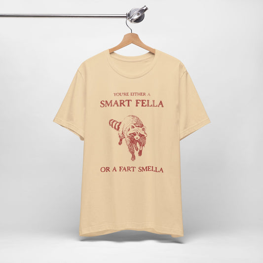 Vintage Smart Fella Funny Raccoon Shirt. - KILLER RETRO