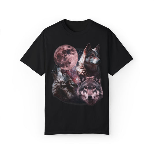 Wolves and The Moon Vintage Graphic Tee. - KILLER RETRO